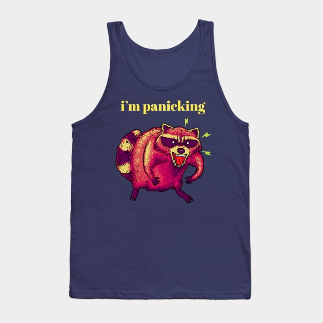 p a n i c k i n g Tank Top by codrea